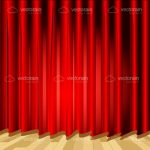 Red Theatre Curtain Backdrop